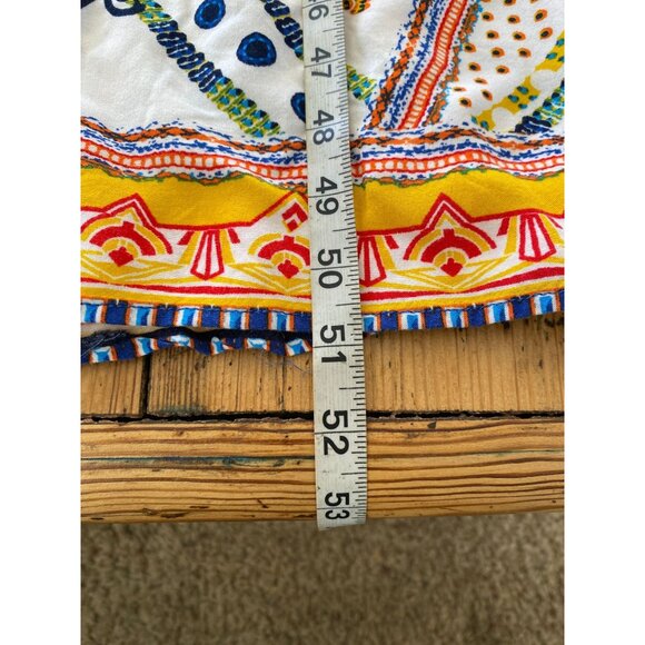 Jealous Tomato Boho Multicolor Printed Maxi Dress Small Spaghetti Straps Rayon - Picture 7 of 7